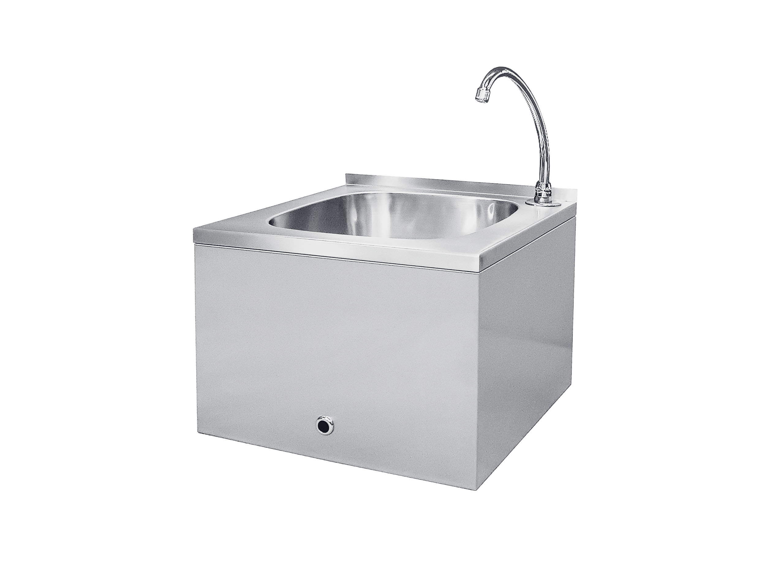 Sensor-operated washbasin